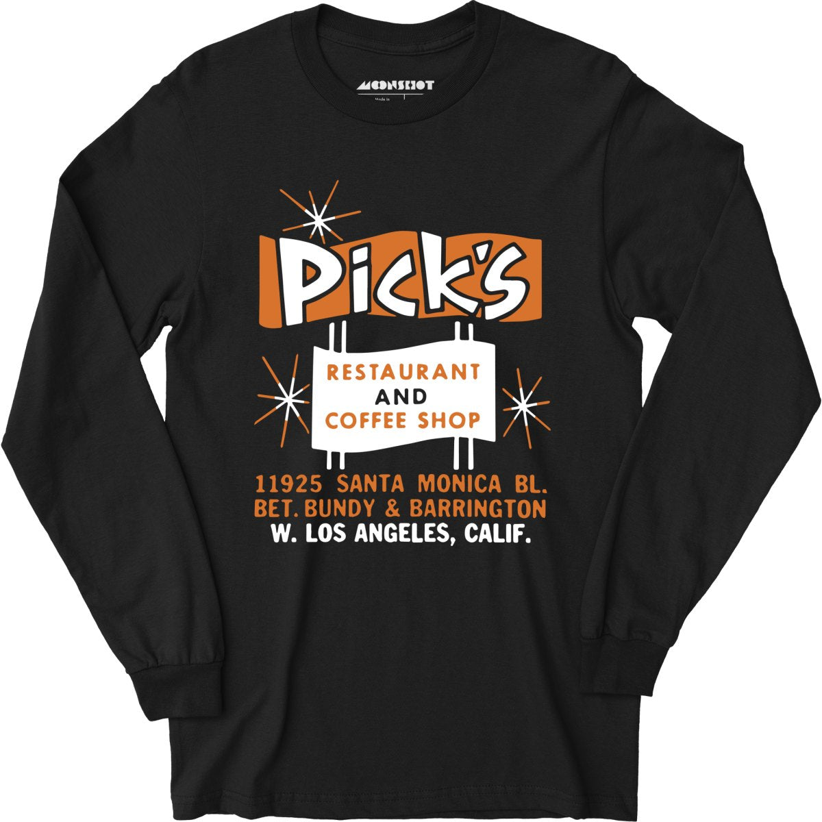 Pick's - Los Angeles, CA - Vintage Restaurant - Long Sleeve