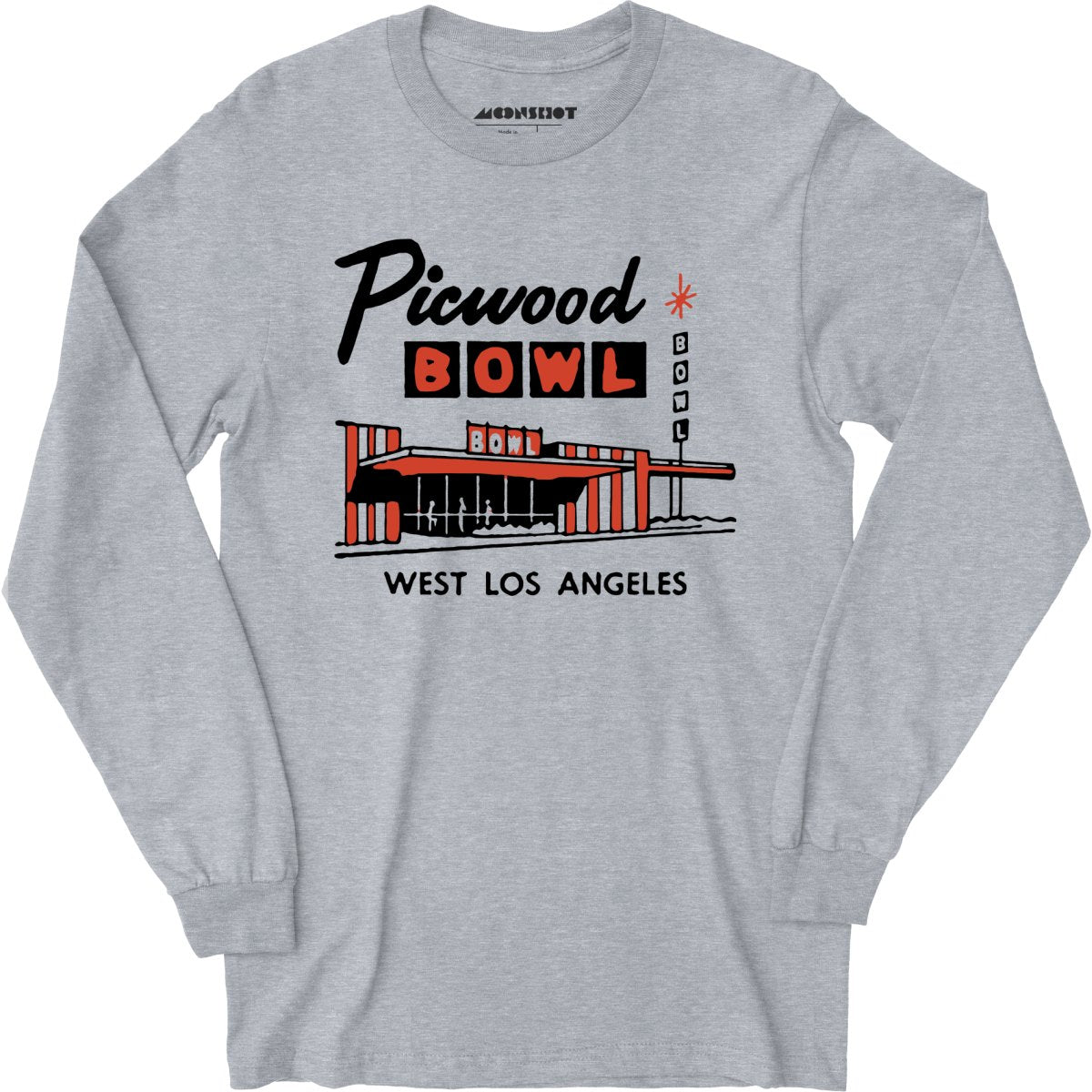 Picwood Bowl - Los Angeles, CA - Vintage Bowling Alley - Long Sleeve