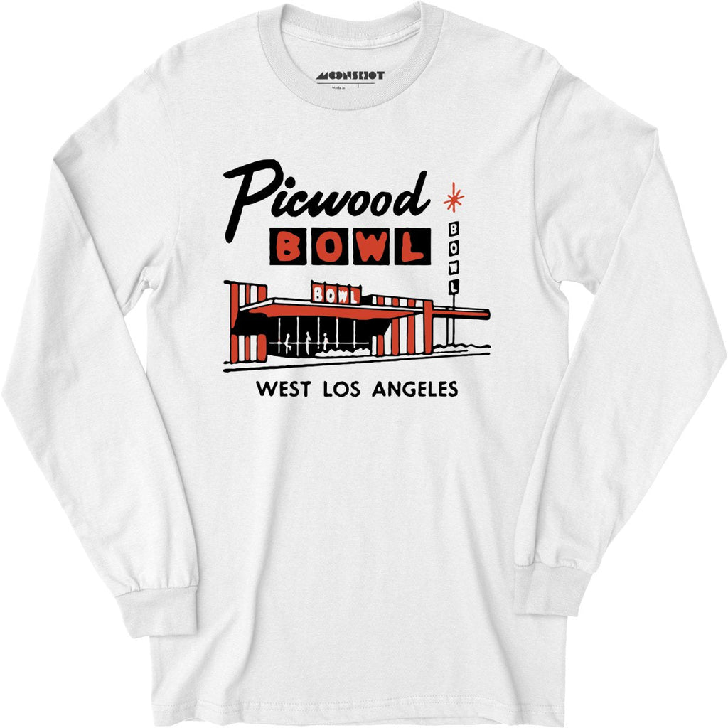 Picwood Bowl - Los Angeles, CA - Vintage Bowling Alley - Long Sleeve