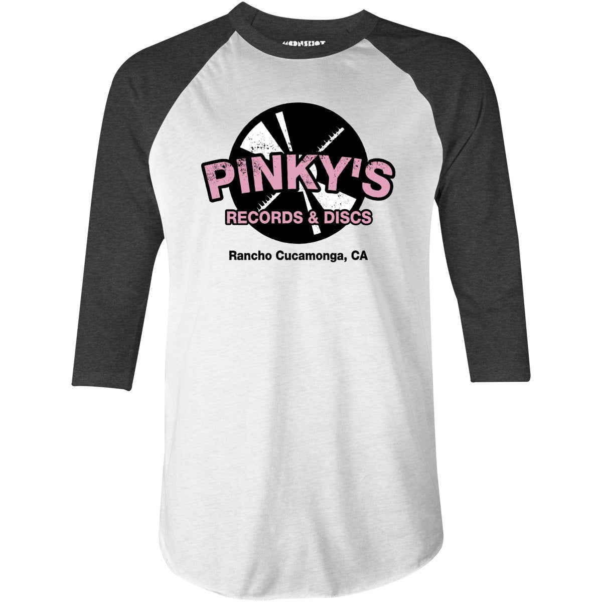 Pinky's Records & Discs - 3/4 Sleeve Raglan