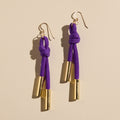 Purple Denver Cord Earring