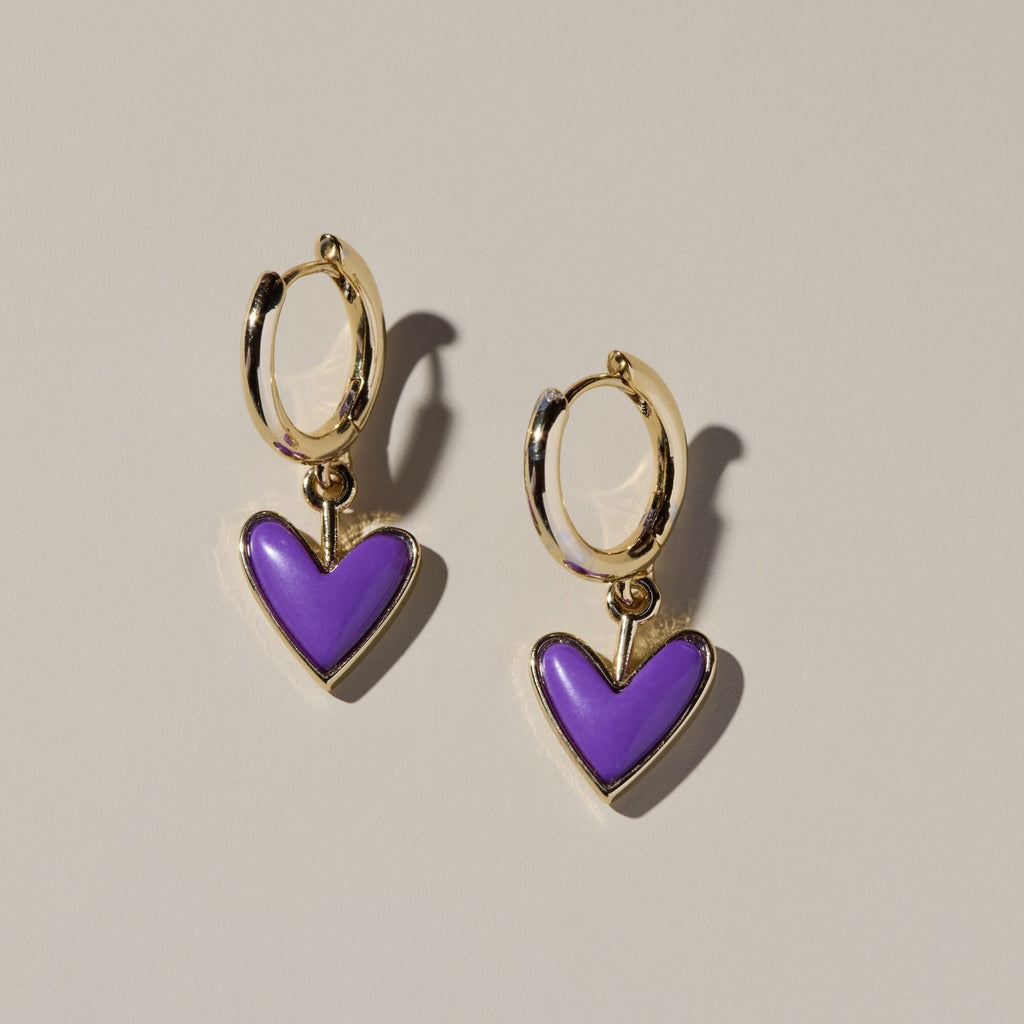 Purple Stone Sweetheart Huggies