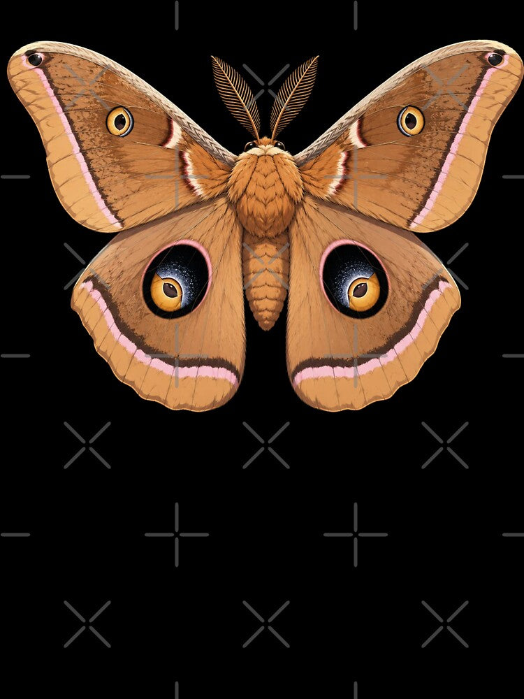Polyphemus Moth Antheraea polyphemus Anime Style by Harpagann
