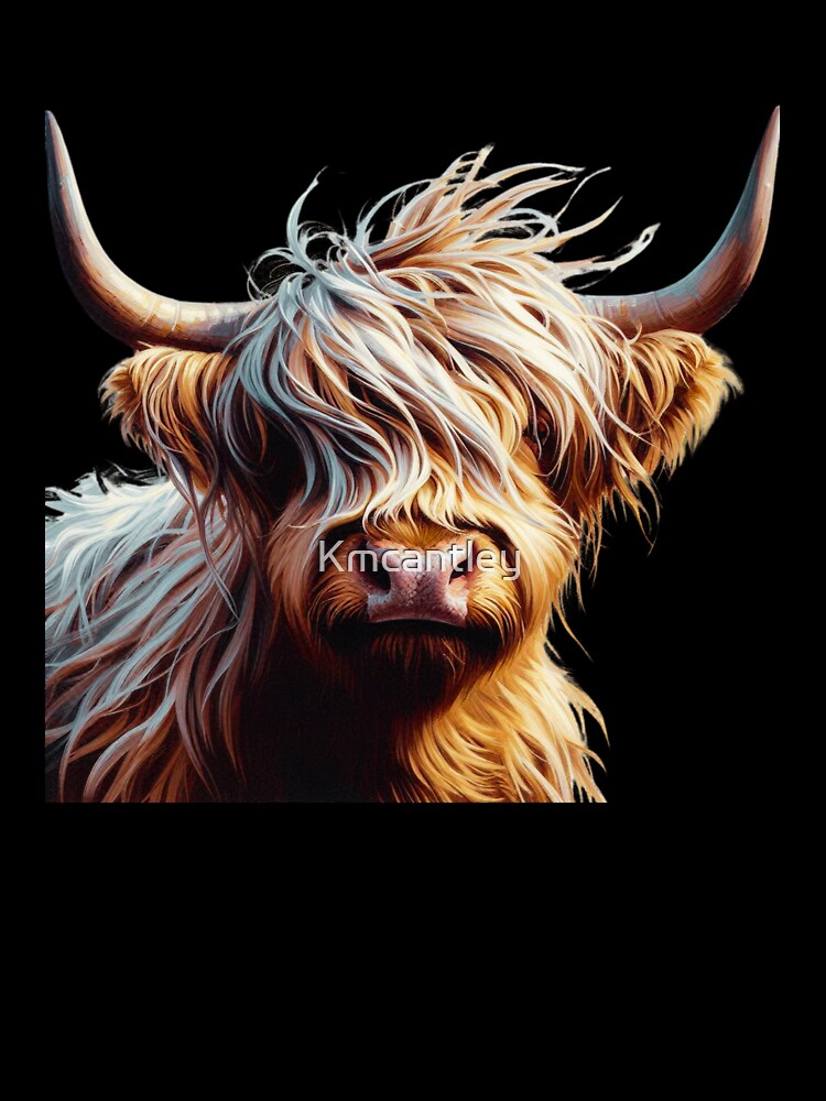 Highland Cow Painting, Heilen Coo, Scottish Cow, The Highlands by Kmcantley
