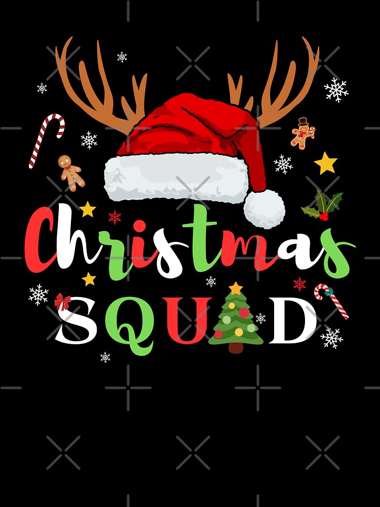 Family Christmas 2023 Squad Shirt , Matching Christmas Pajama Santa Reindeer Team Shirt by VividPrints Store (+7k ⭐⭐⭐⭐⭐)