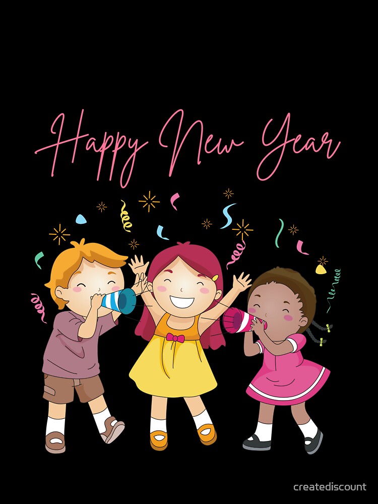Children Happy New Year celebrate party by creatediscount