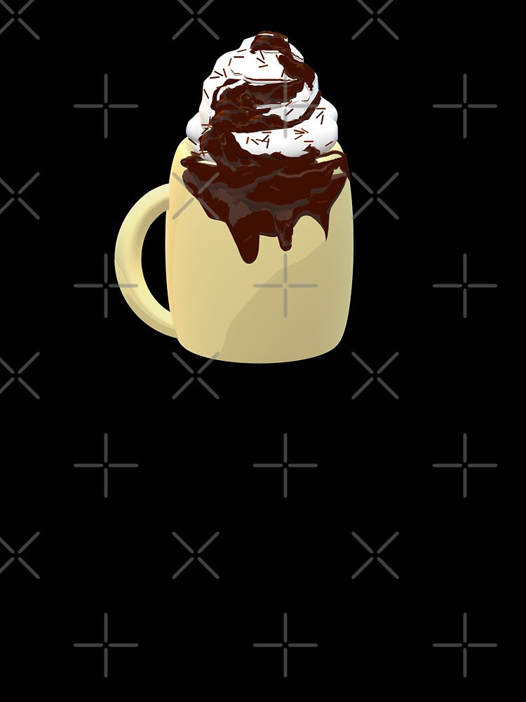 Mug of Hot Cocoa with Whipped Cream, Melted Chocolate and Chocolate Sprinkles by ArtByLM