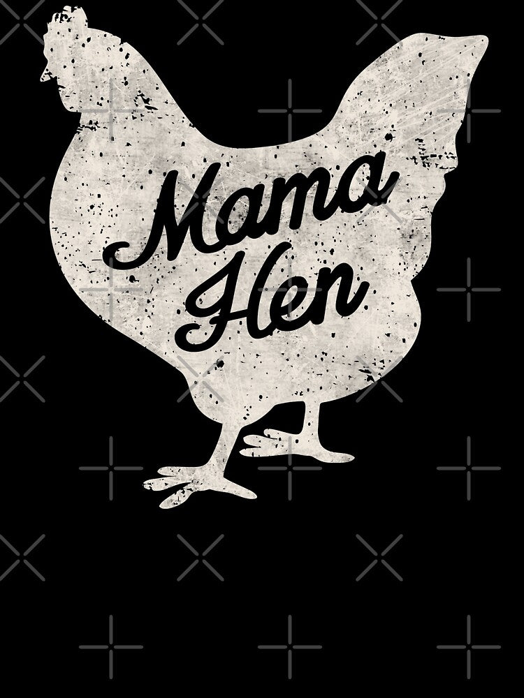 Mama Hen Chicken Lover Mom Cute Grunge Design by alenaz
