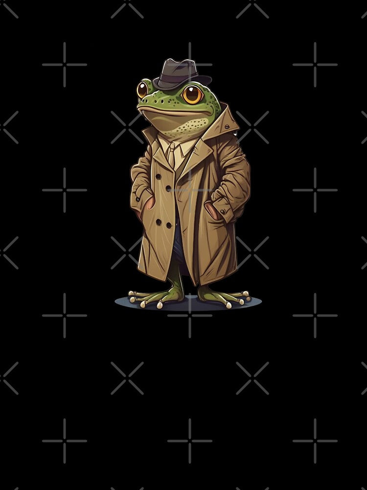Detective frog by myabstractmind