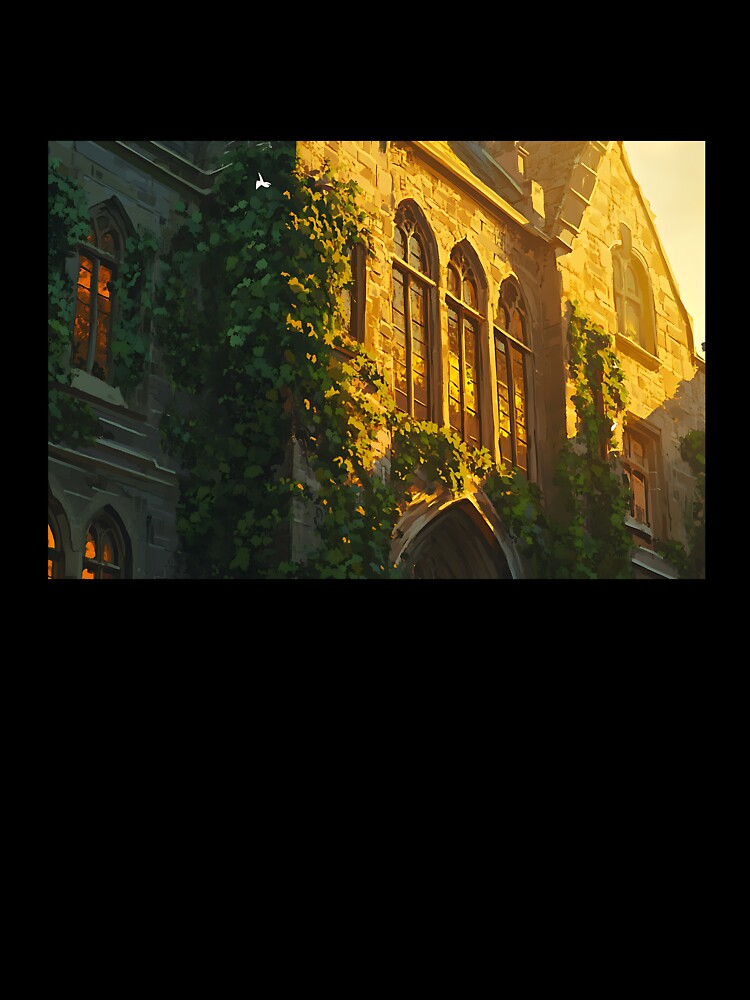 Light Academia Aesthetic: Golden Hour Ivy University by bapupa