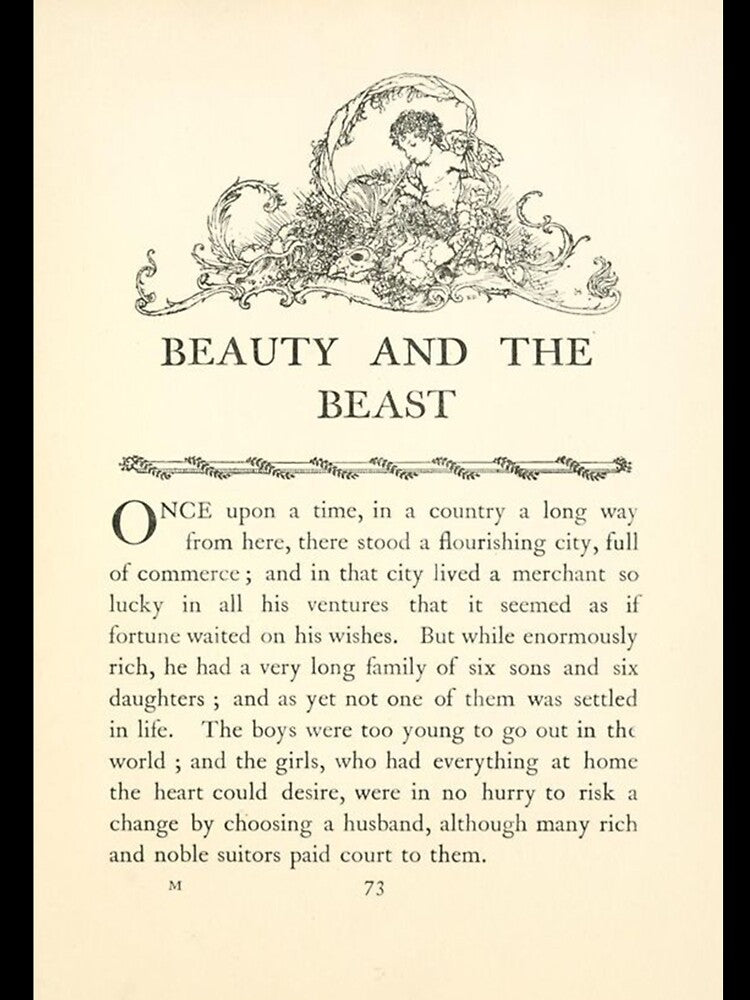 beauty and the beast vintage page by Alter-Idem