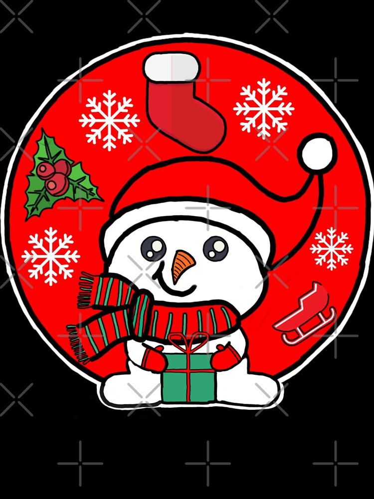 Kawaii Christmas Snowman's Gift by GarnersDesigns