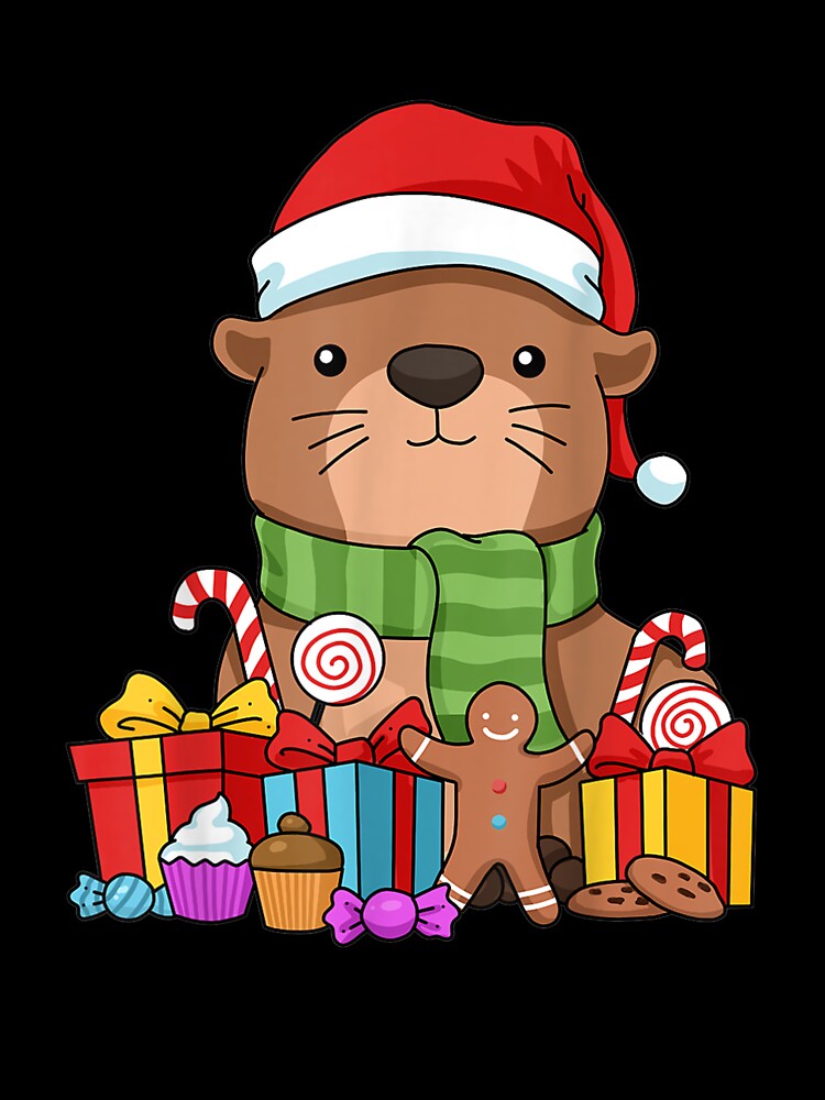 Christmas Otter Kids Sea Otter Gifts Women Sea by Paulinevandaele