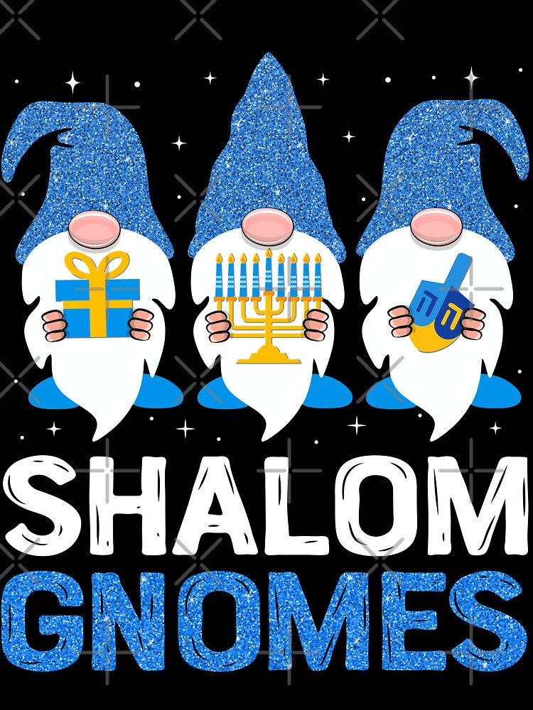 Shalom Gnomes Funny Jew Hanukkah Pajamas Chanukah by DesignByMai