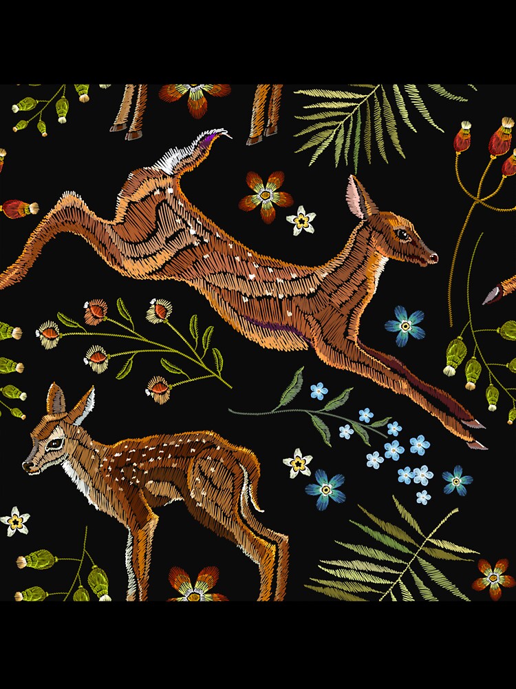 Embroidery deer by HarleyGarner