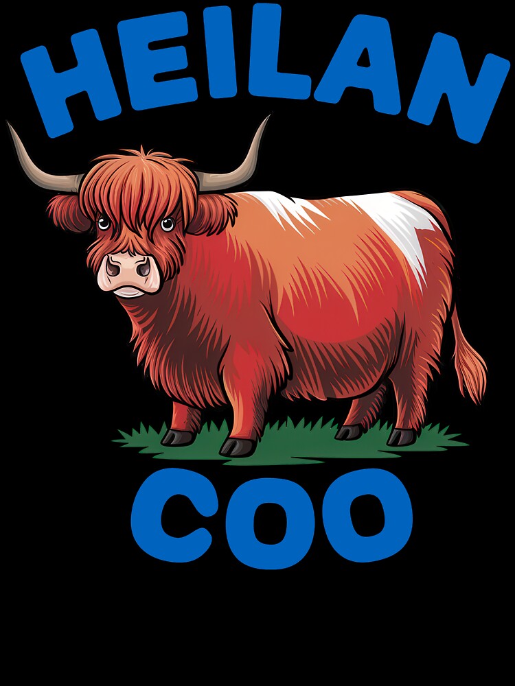 Cute Highland Coo by Angry Swan Designs