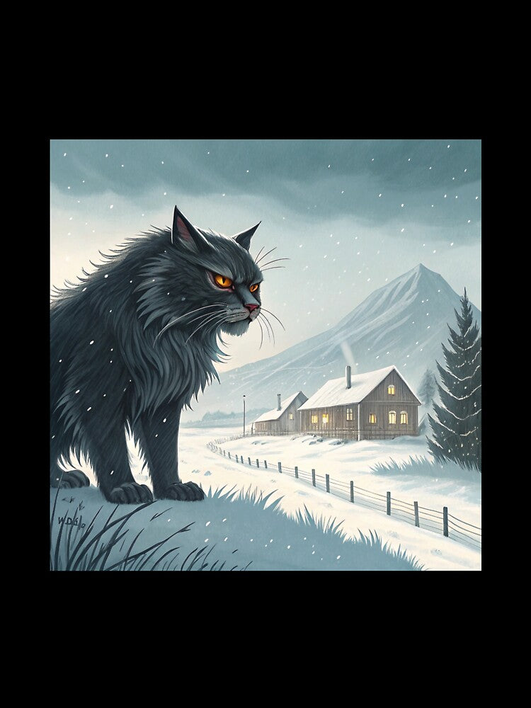 Jólakötturinn (Yule Cat) 05 by AIfolklore