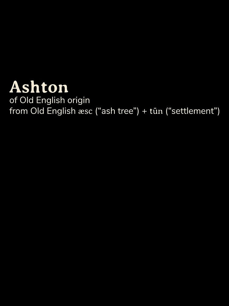 Ashton name etymology by YourNameStory