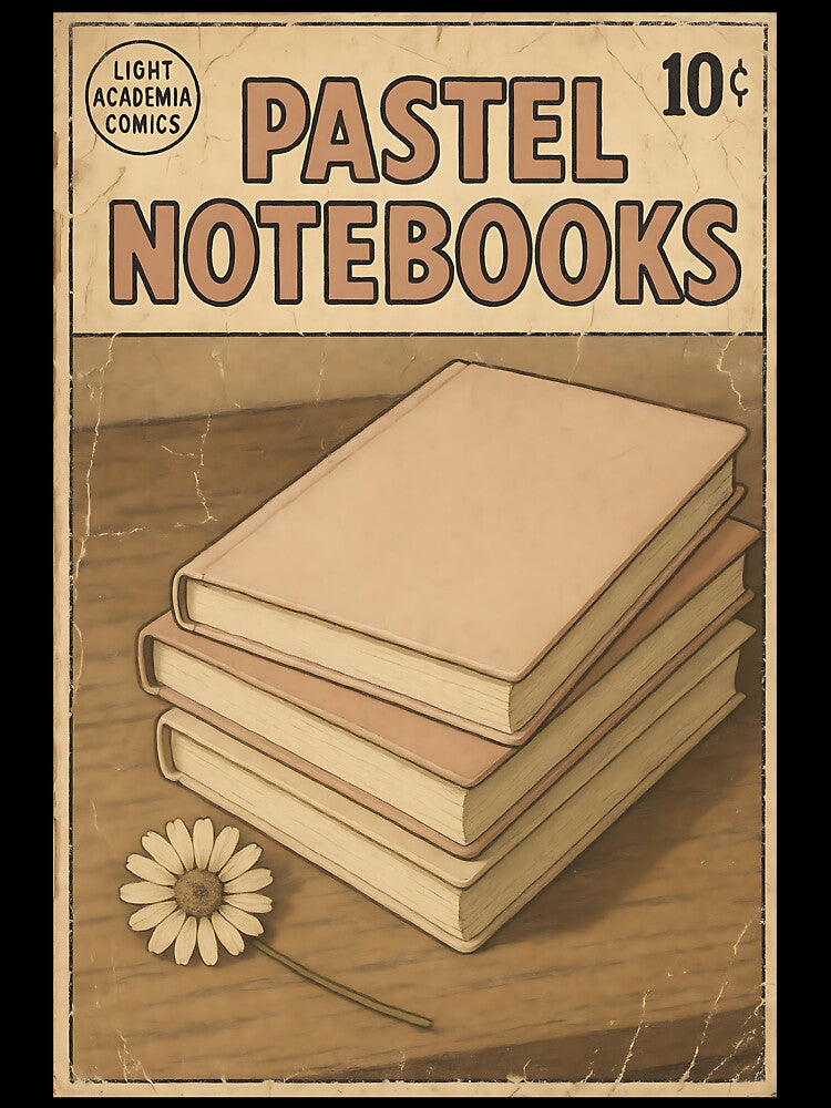 Soft Light Academia: Pastel Notebooks by bapupa