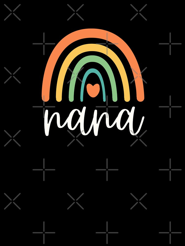 Nana- Colorful Rainbow - Heart - Family Reunion by patternjp