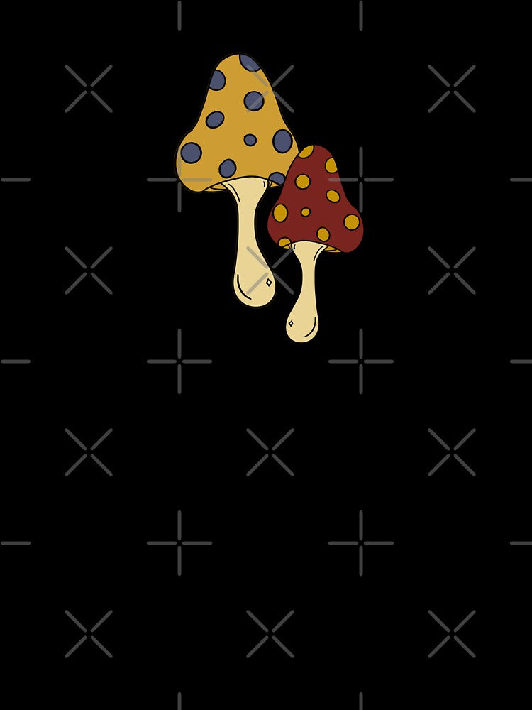 Red and Yellow Mushrooms by MayetteRose