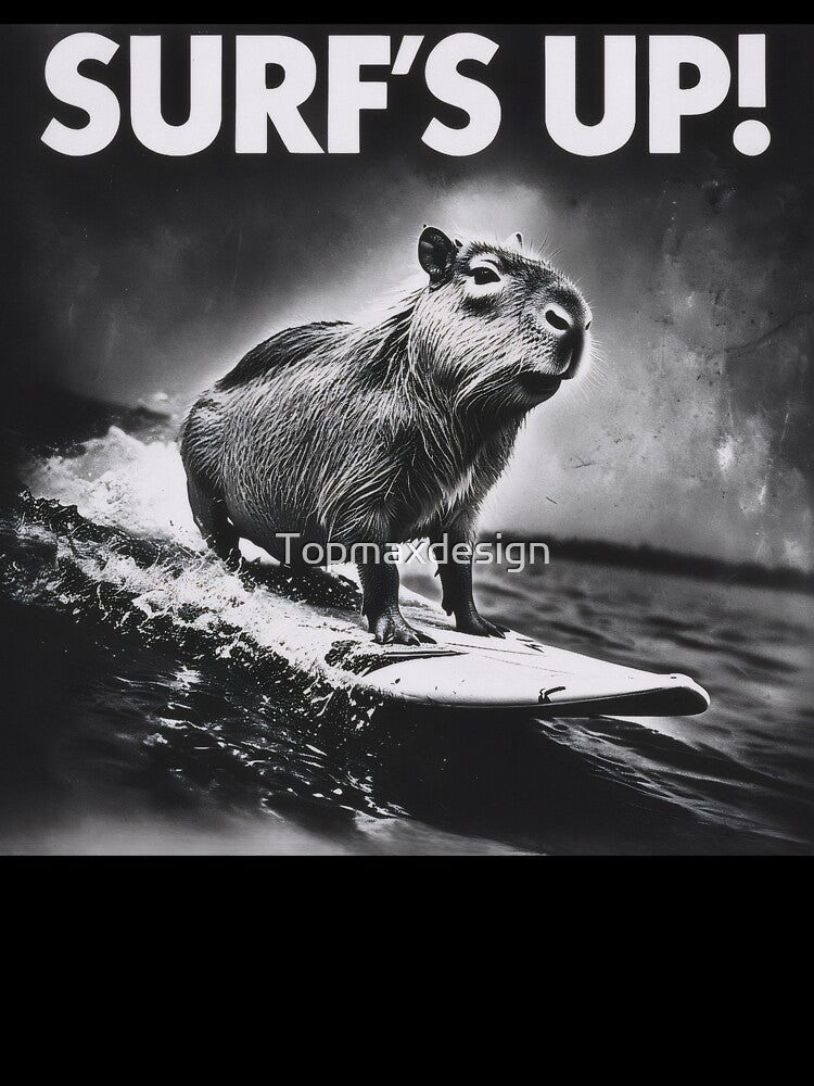 Capybara Surfs Up by Topmaxdesign
