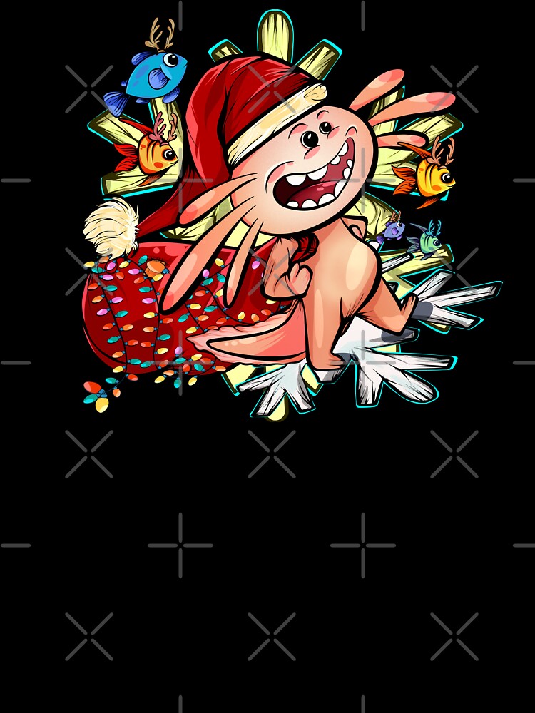 Santa Axolotl Christmas by Mariia Berezhna