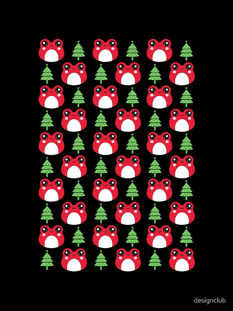 Frog Christmas Tree Pattern by designclub