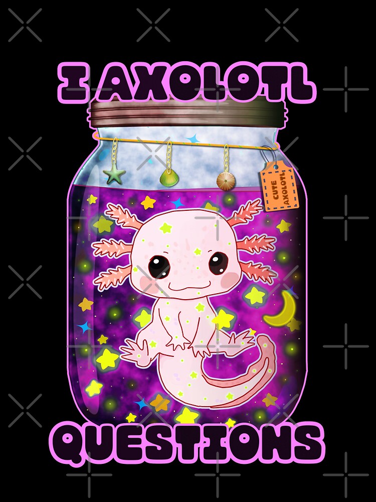 I Axolotl Questions Galaxy Jar by lazarosdesign