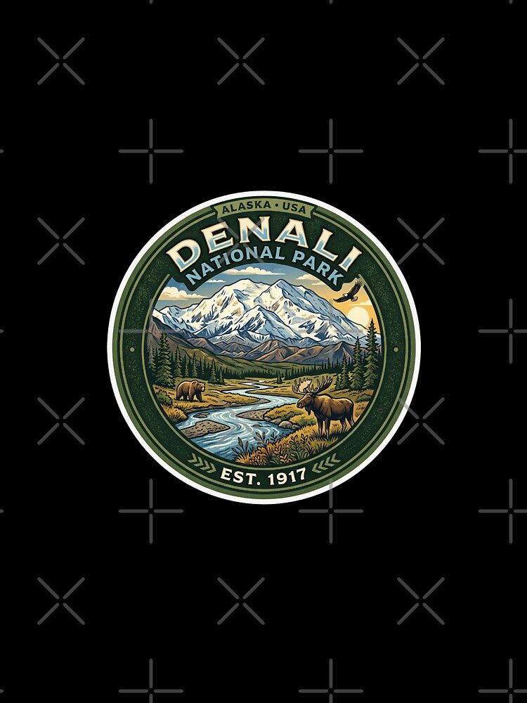 Denali National Park Alaska USA by TulipaGraphics