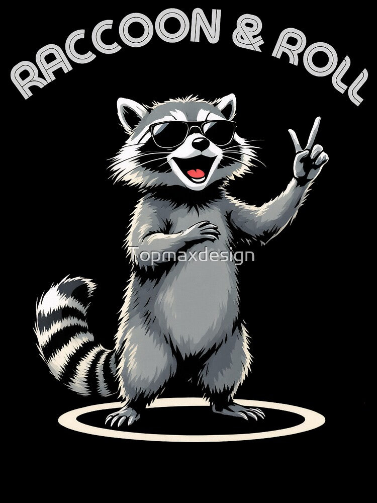 Raccoon Rock And Roll by Topmaxdesign