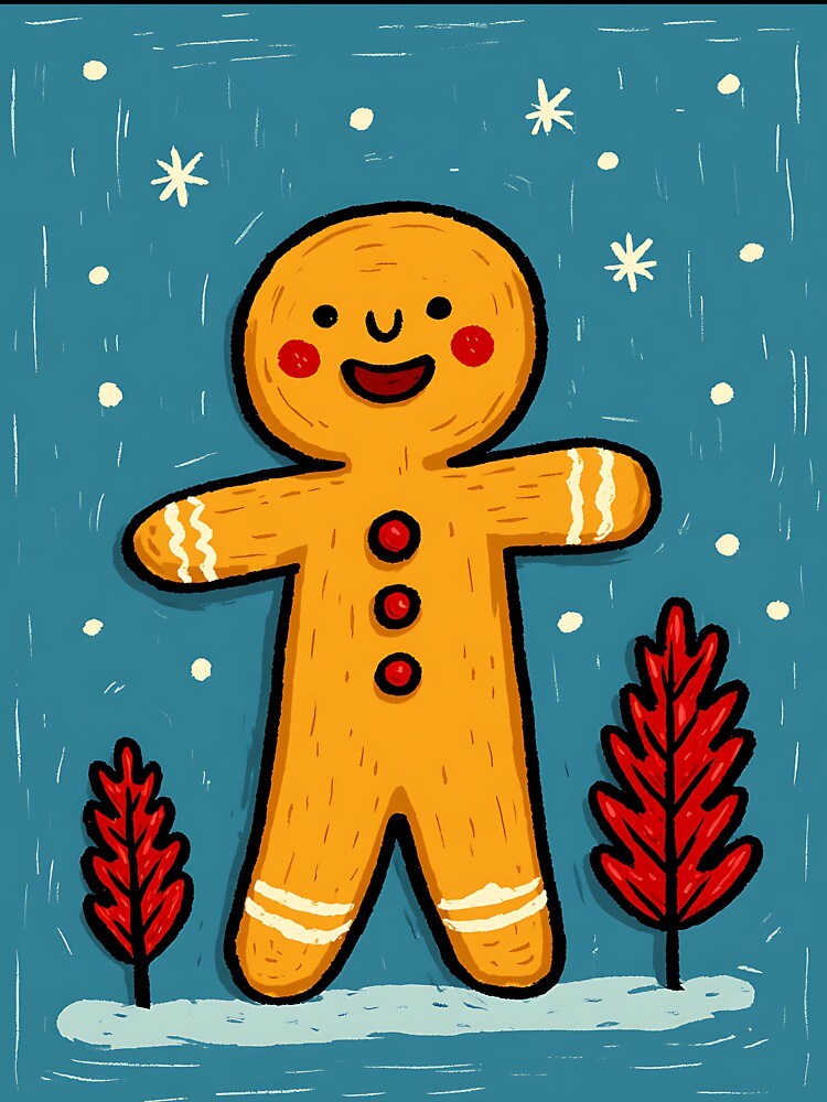 Festive Christmas Gingerbread Man by bapupa