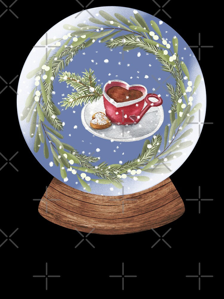 Snow Globe Winter Drinks 5 by TasimaDesign