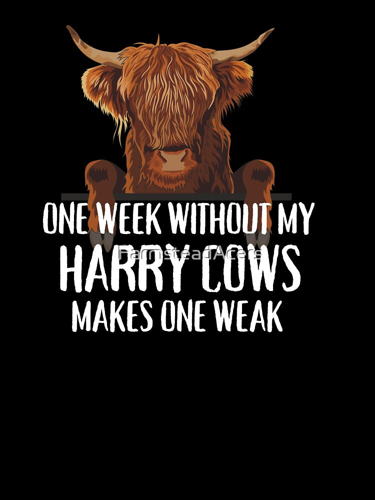 Brown Harry Highland Cow puns by FarmsteadAcers