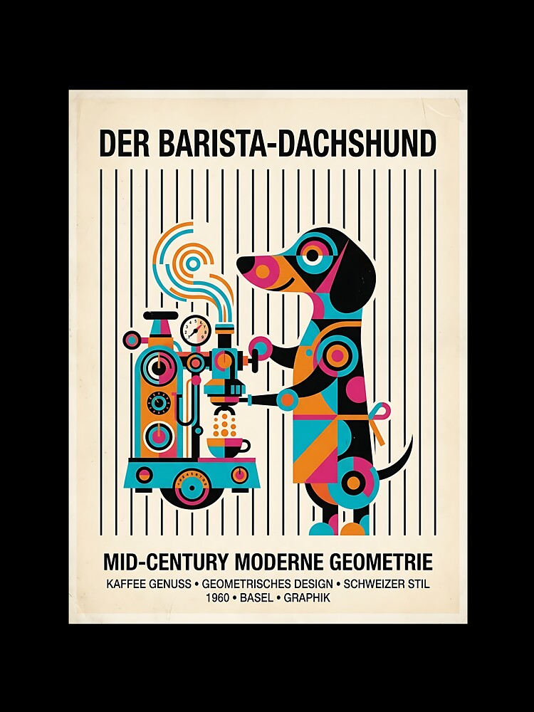 Dachshund Barista by PictoVibe