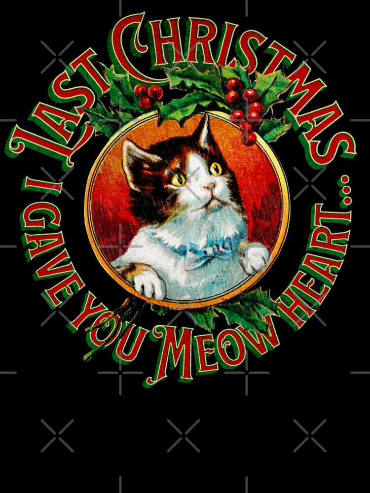 I Gave You Meow Heart - Funny Christmas Cat Design by Printshac