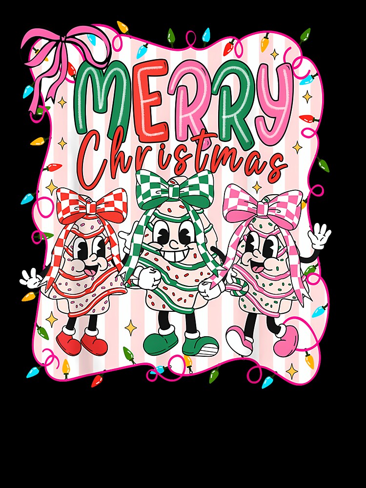 Merry Christmas Tree Cakes Funny Holiday Men Women Kids by merlinnears
