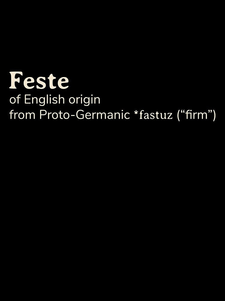 Feste name etymology by YourNameStory