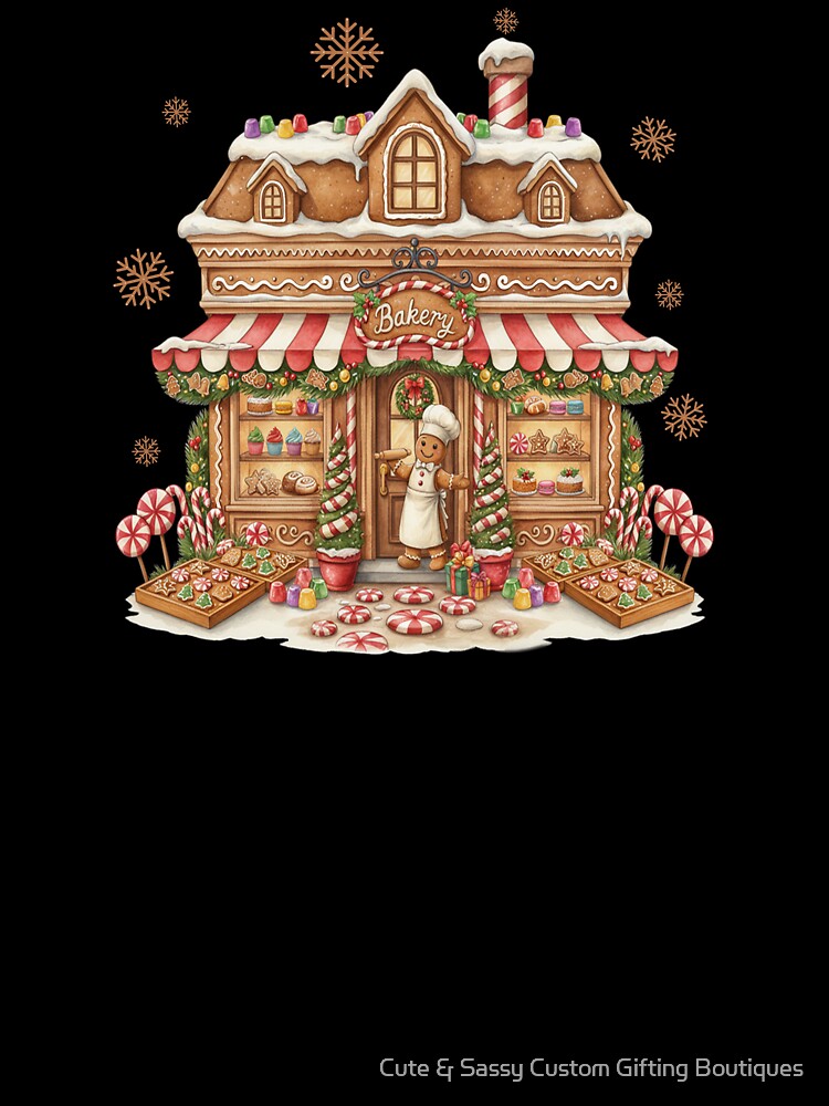 Christmas Gingerbread Bakery Gingy House by Cute & Sassy Custom Gifting Boutiques