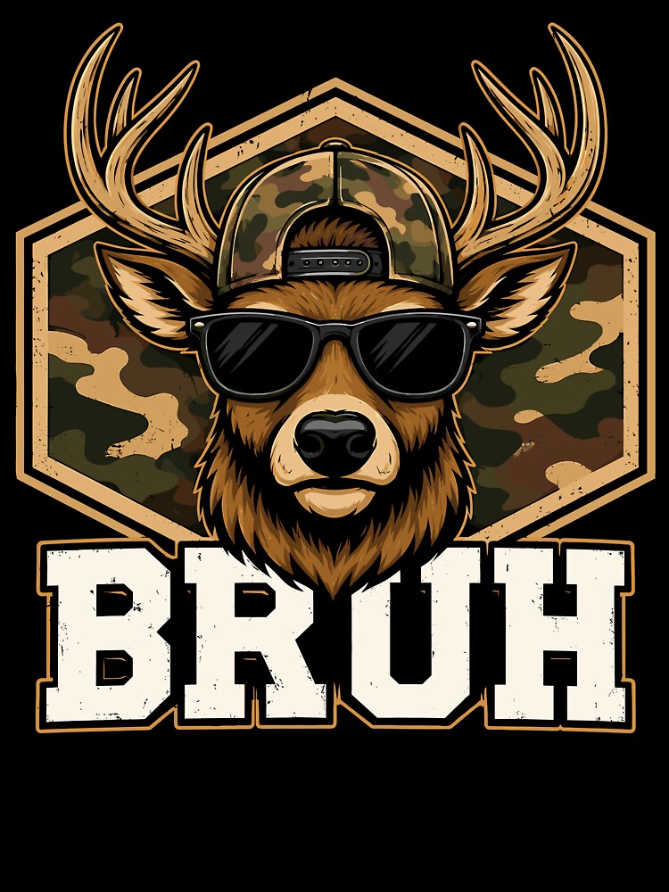 Bucks Camo Bruh Funny Deer Hunting by gordonbwyashop