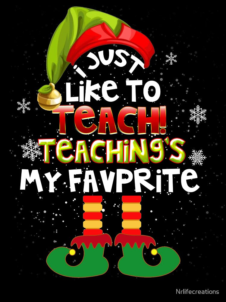 Elf Teacher Christmas Shirt, Christmas Shirt, Funny Christmas Shirt, Christmas Party Shirt by Nrlifecreations