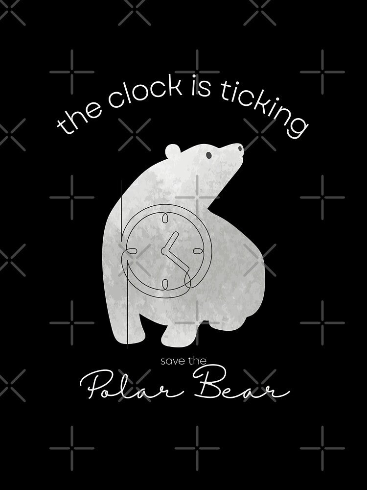 Save The Polar Bear The Clock is Ticking iPhone Case by MagicWolfStar