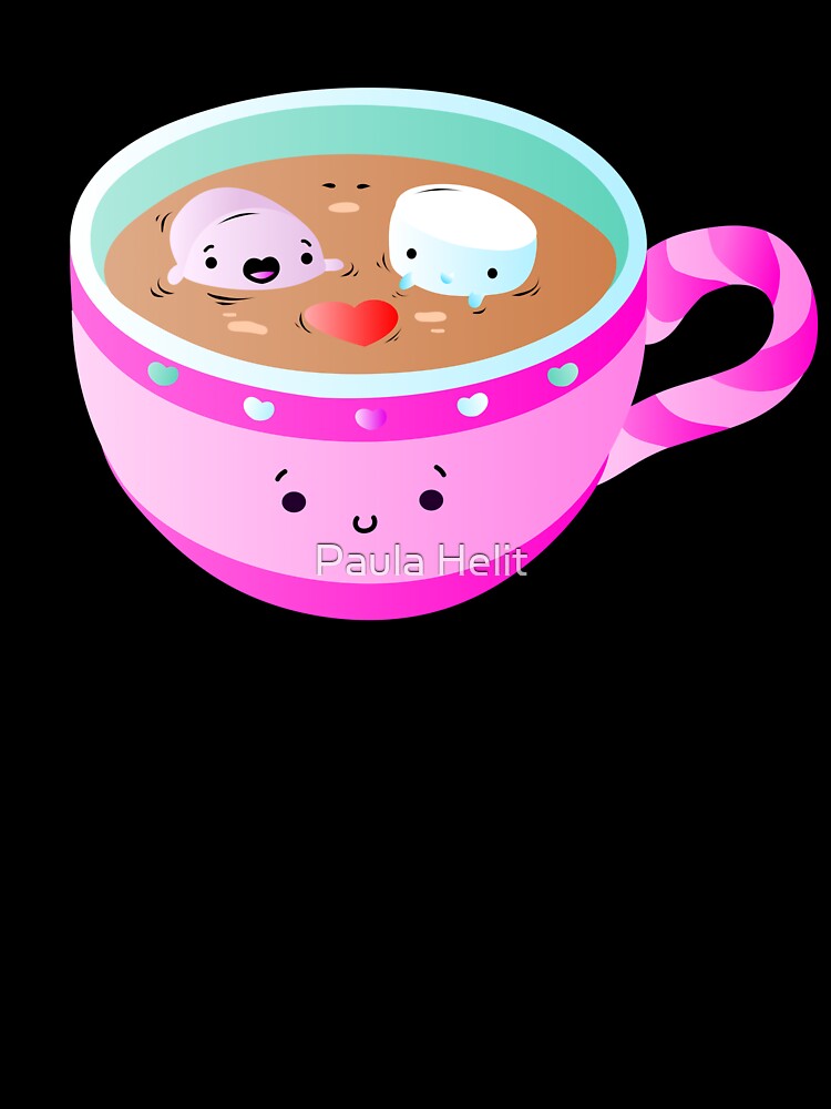 Cute Marshmallow's in Hot Chocolate by Paula Helit