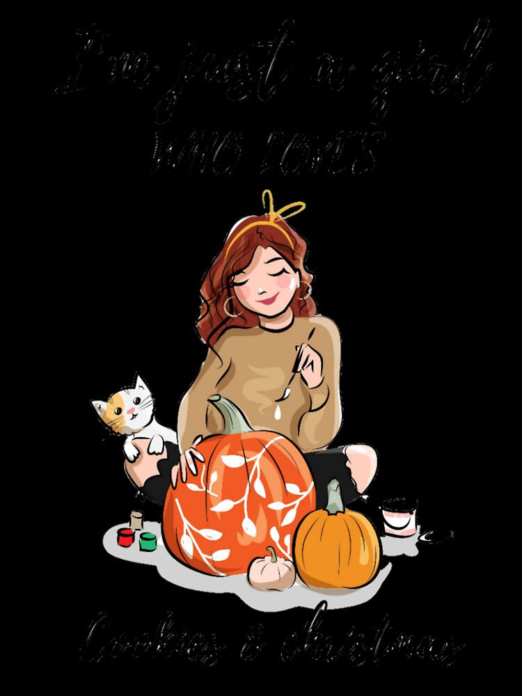 Just A Girl Who Loves Christmas And Cookies by LaarajArt