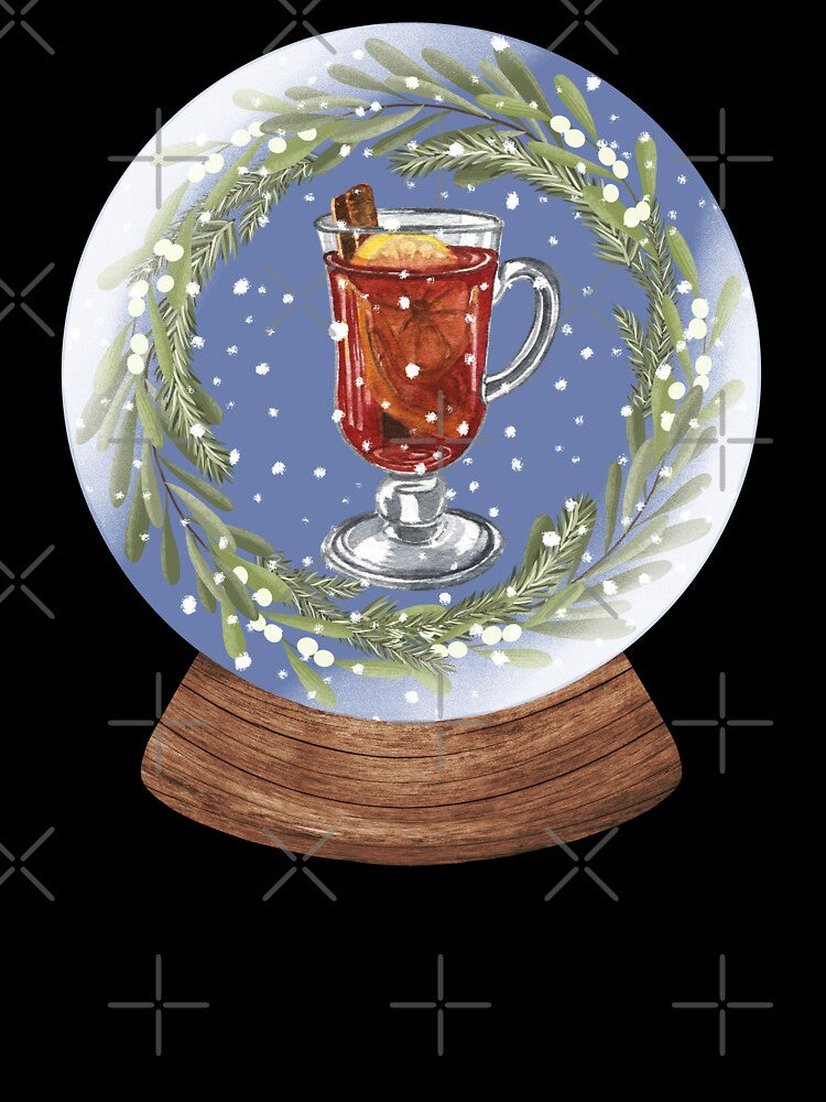 Snow Globe Winter Drinks 2 by TasimaDesign