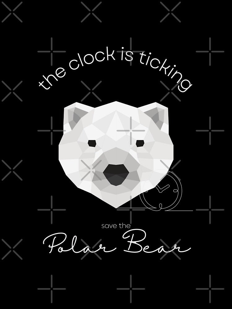 Save The Polar Bear The Clock is Ticking Comforter by MagicWolfStar