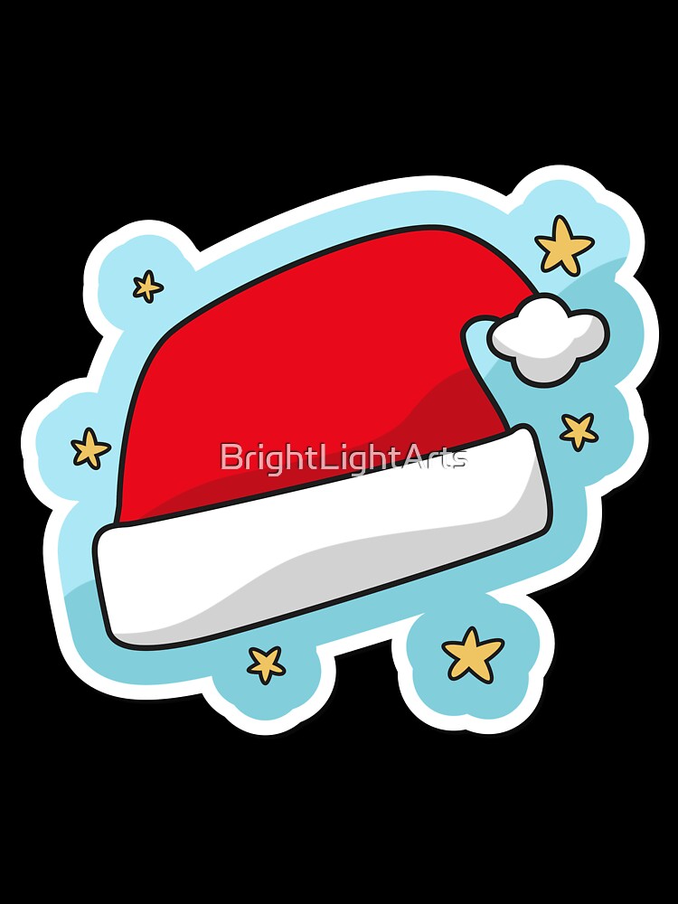 Christmas Hat Cute Design by BrightLightArts
