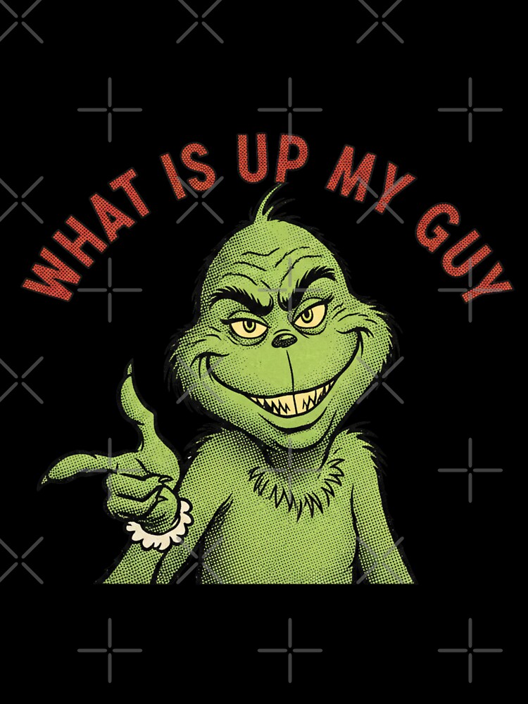 "What Is Up My Guy" – Sarcastic Retro Cartoon Holiday Design by  Essence-Rise