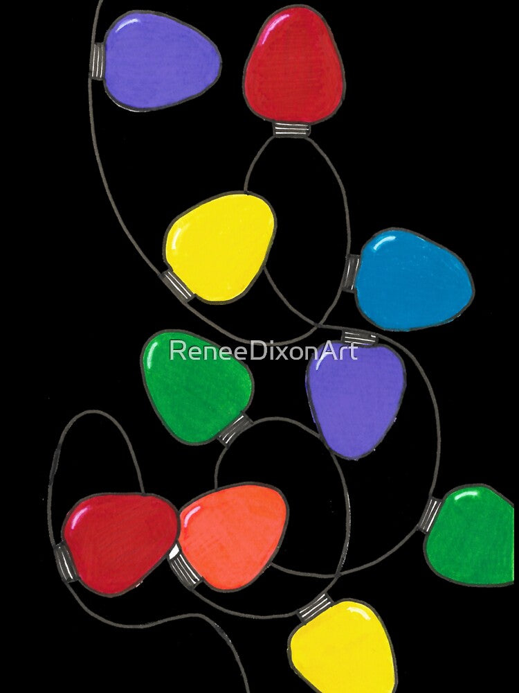 Christmas Lights by ReneeDixonArt