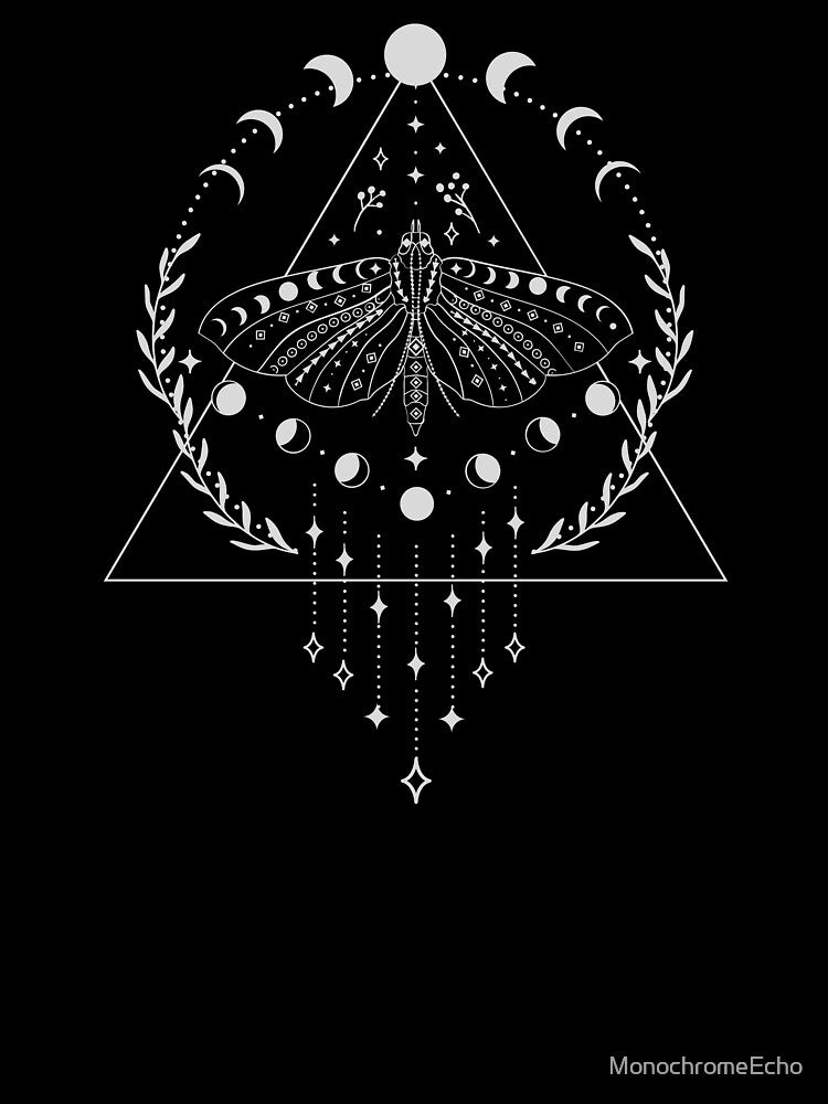 Geometry mystic moth by MonochromeEcho